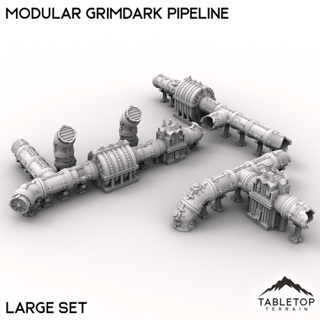 Tabletop Terrain Terrain Large / 32mm Modular Grimdark Pipeline