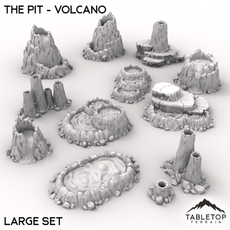 Tabletop Terrain Terrain Large / 32mm The Pit - Volcano