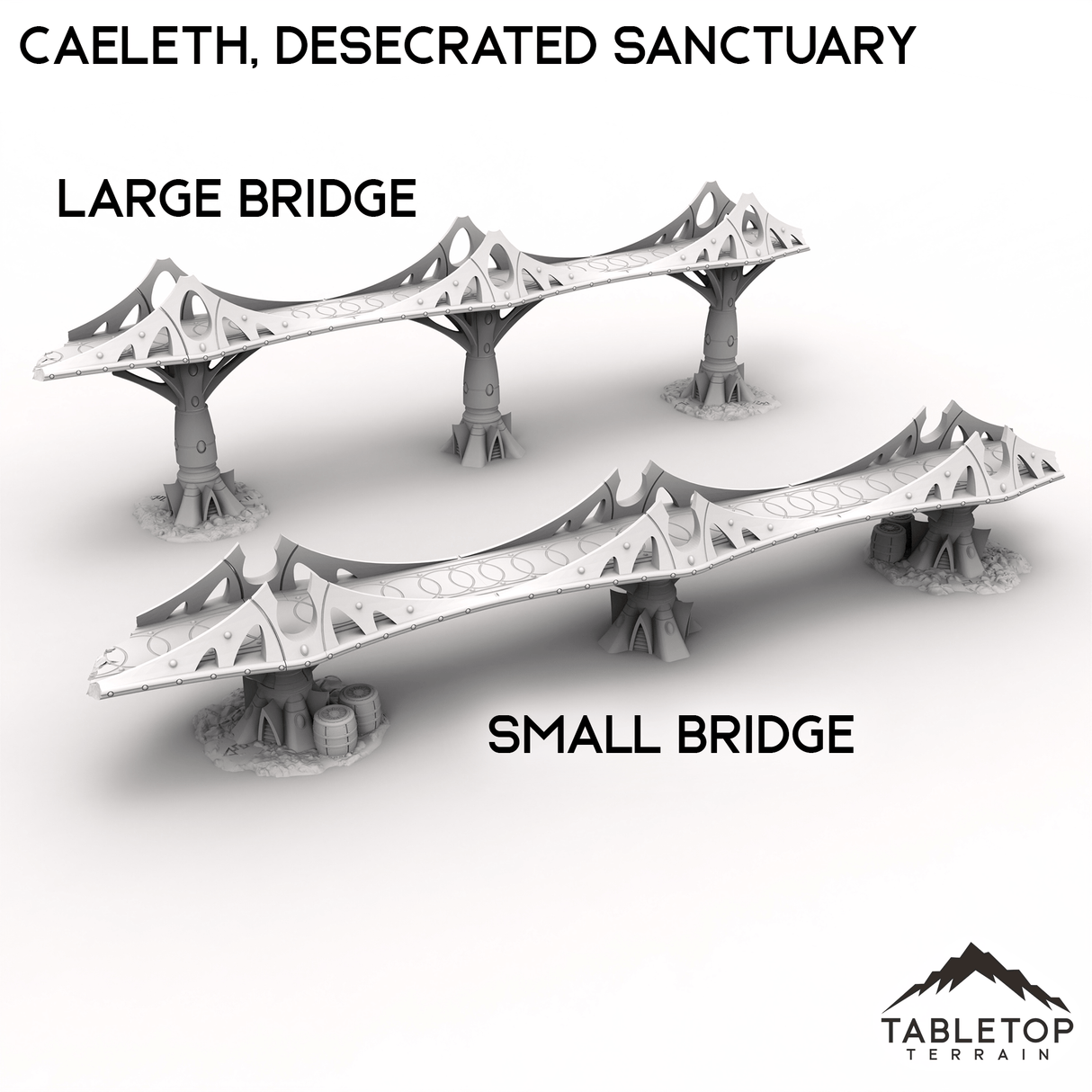 Tabletop Terrain Terrain Large Bridge / 32mm Caeleth, Desecrated Sanctuary