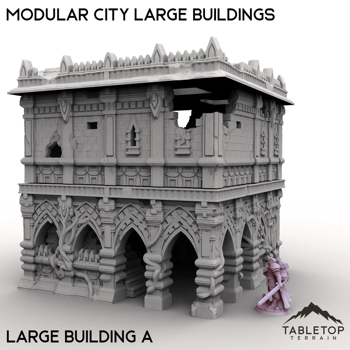 Tabletop Terrain Terrain Large Building A / 32mm Modular City Large Buildings
