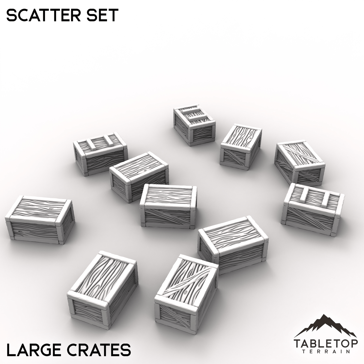 Tabletop Terrain Terrain Large Crates / 32mm Dreadwood Scatter
