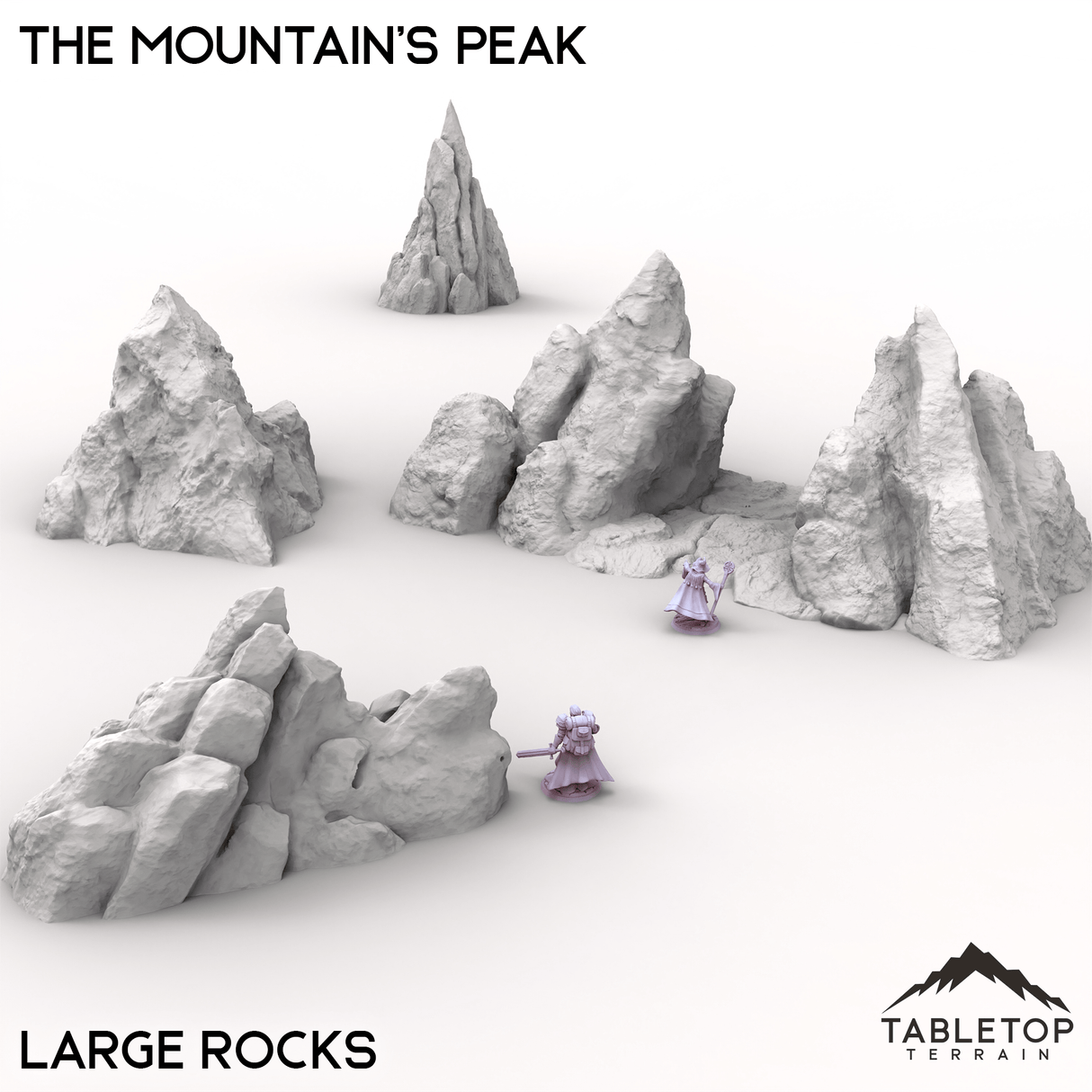 Tabletop Terrain Terrain Large Rocks / 32mm The Mountain's Peak