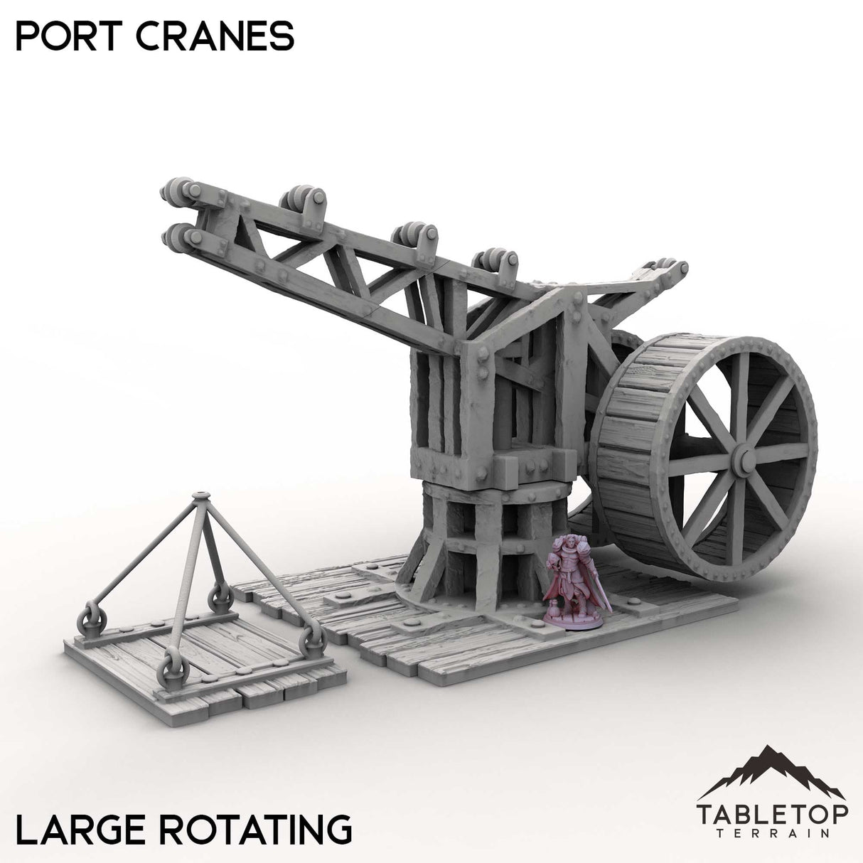 Tabletop Terrain Terrain Large Rotating / 32mm Port Cranes