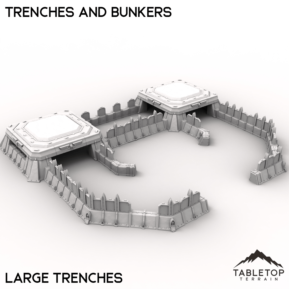 Tabletop Terrain Terrain Large Trench / 32mm Trenches and Bunkers