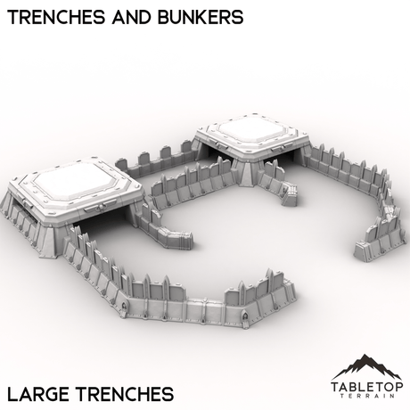 Tabletop Terrain Terrain Large Trench / 32mm Trenches and Bunkers