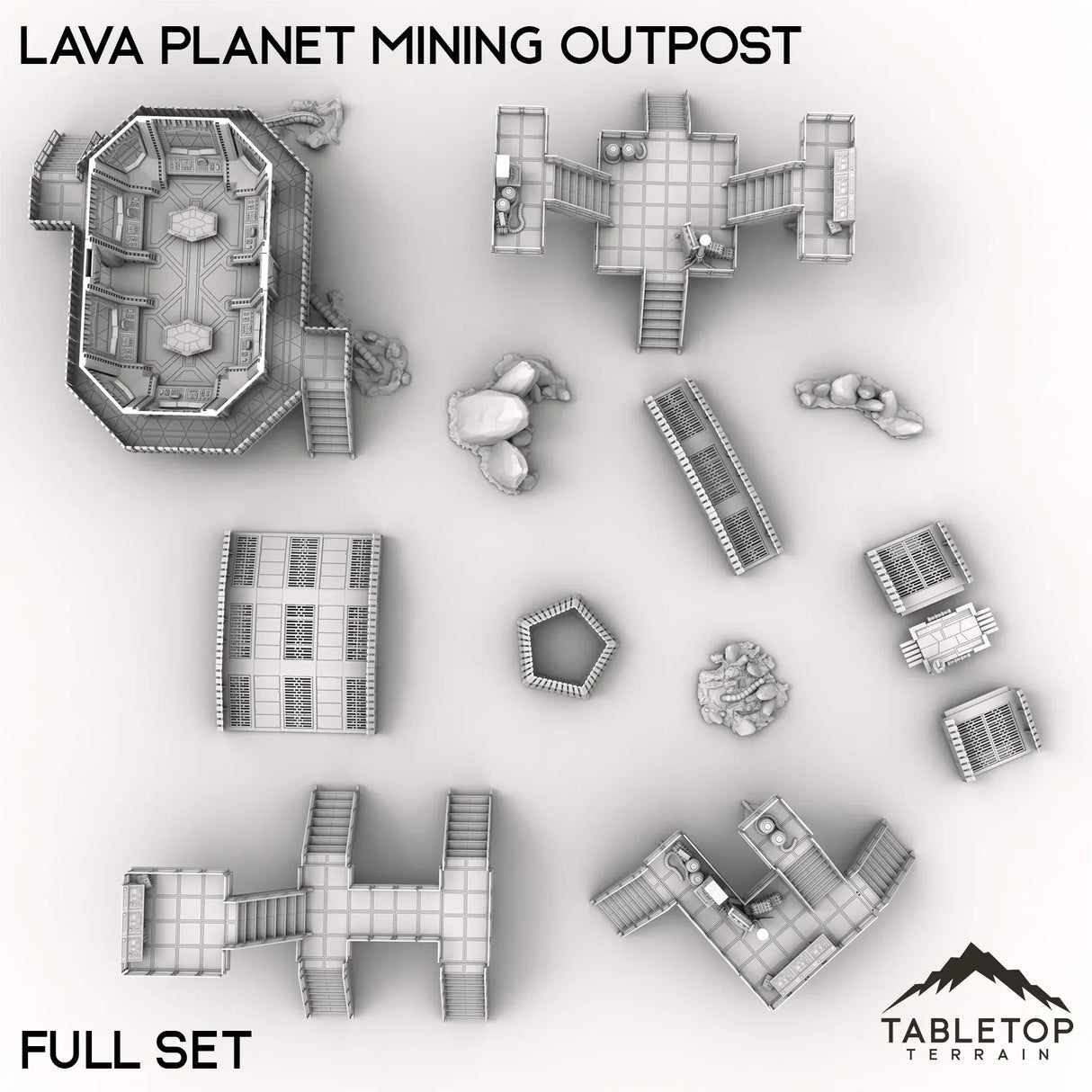 Tabletop Terrain Terrain Lava Planet Mining Outpost