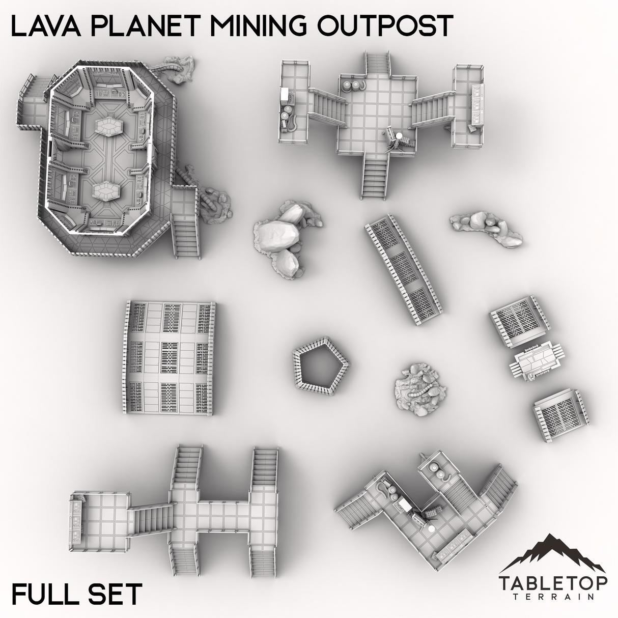 Tabletop Terrain Terrain Lava Planet Mining Outpost