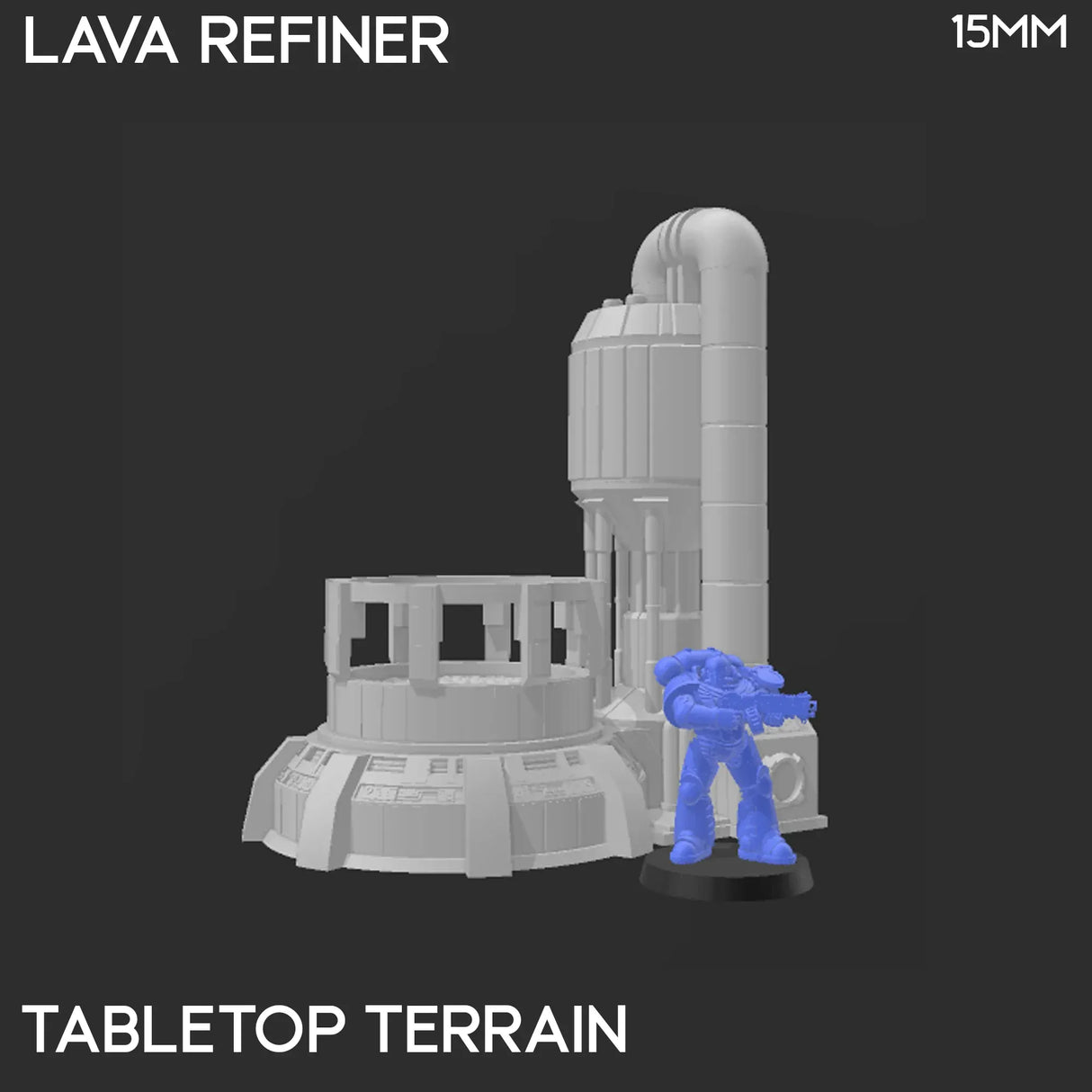 Tabletop Terrain Terrain Lava Refiner - Star Wars Legion Terrain