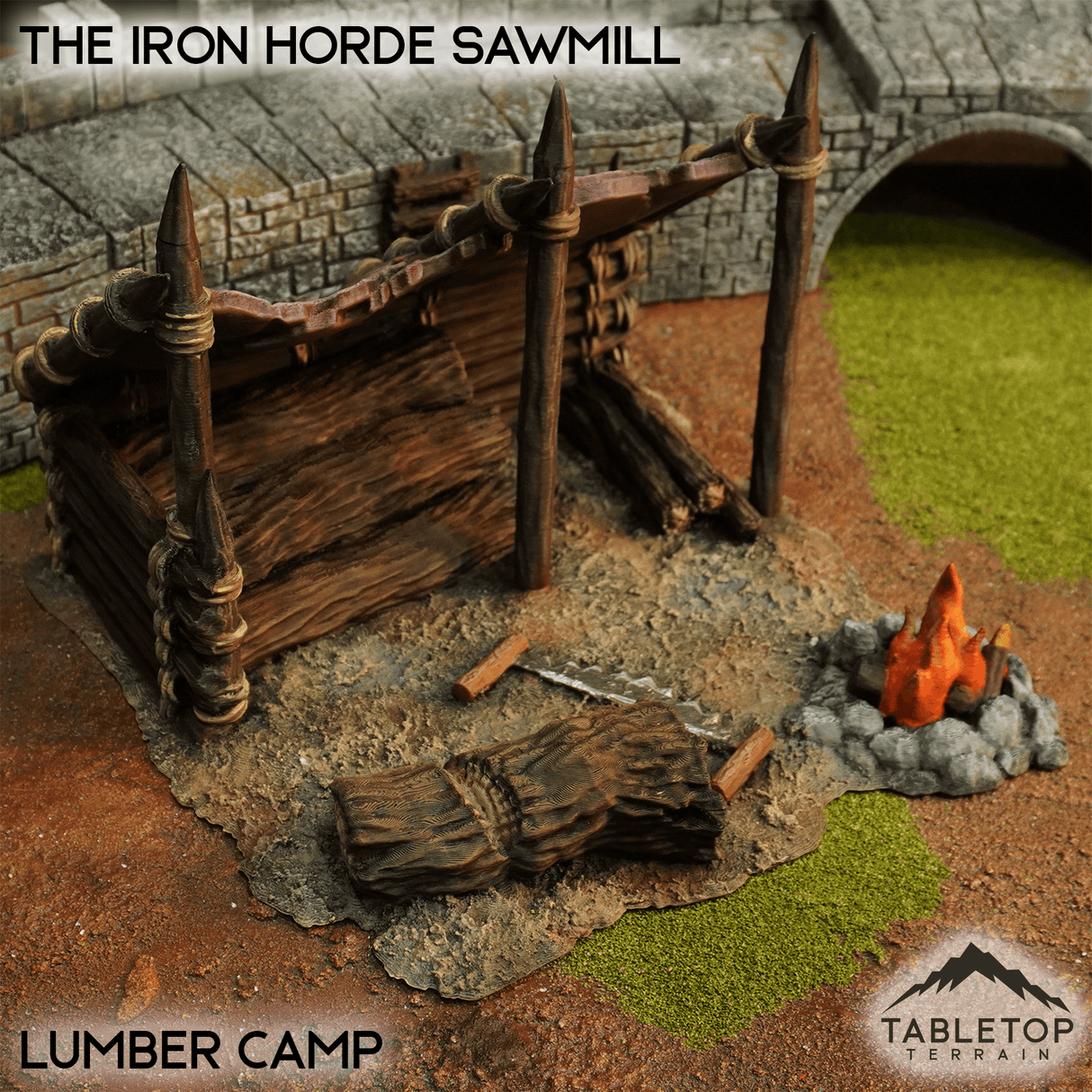 Tabletop Terrain Terrain Lumber Camp / 32mm The Iron Horde Sawmill