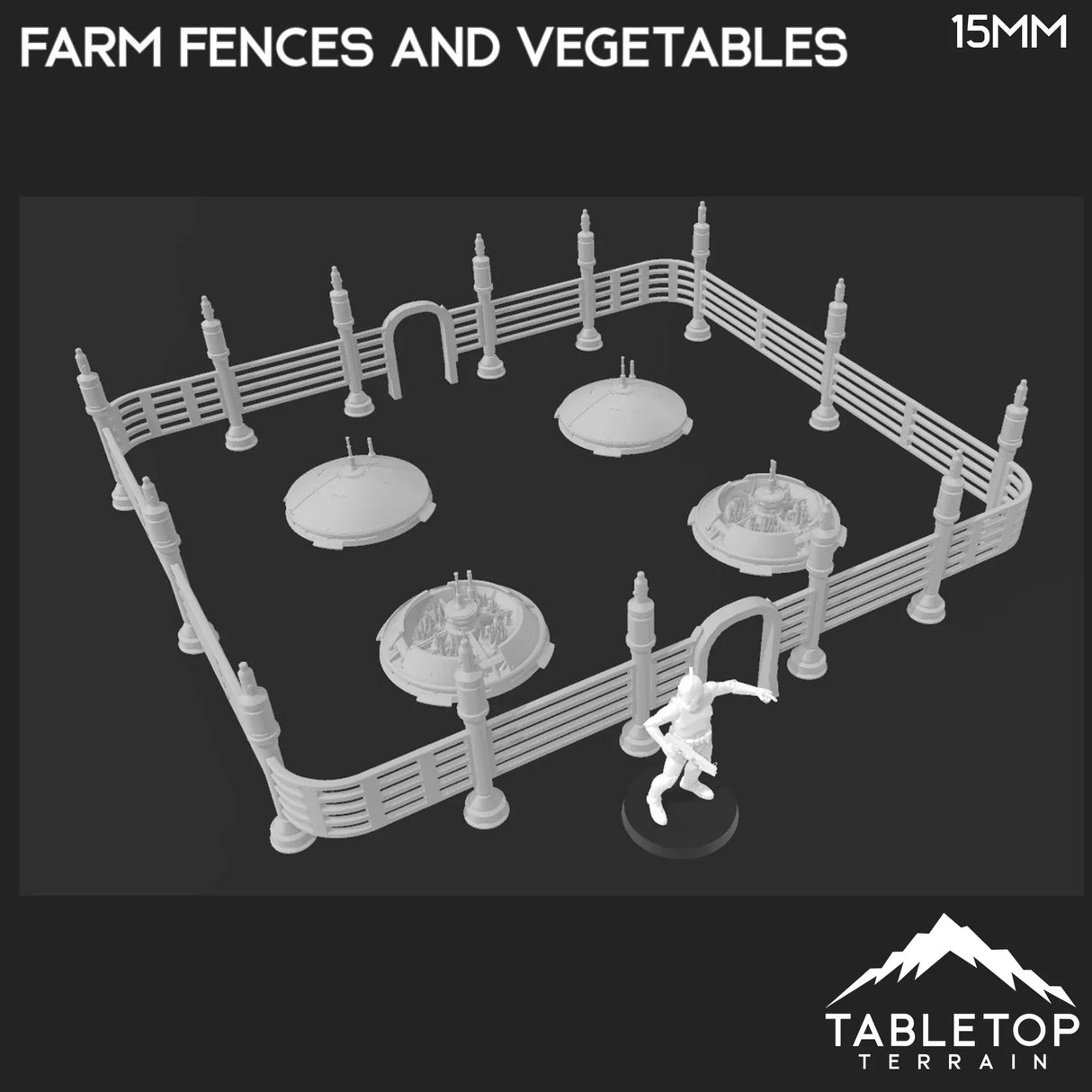 Tabletop Terrain Terrain Massa'Dun Farm Fences + Plantations