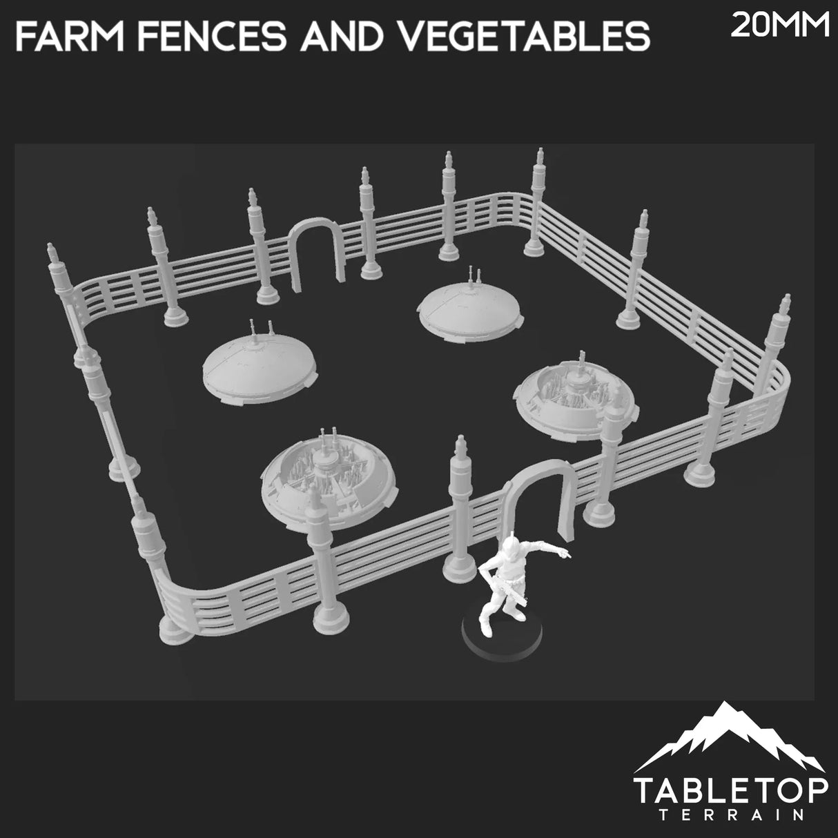 Tabletop Terrain Terrain Massa'Dun Farm Fences + Plantations