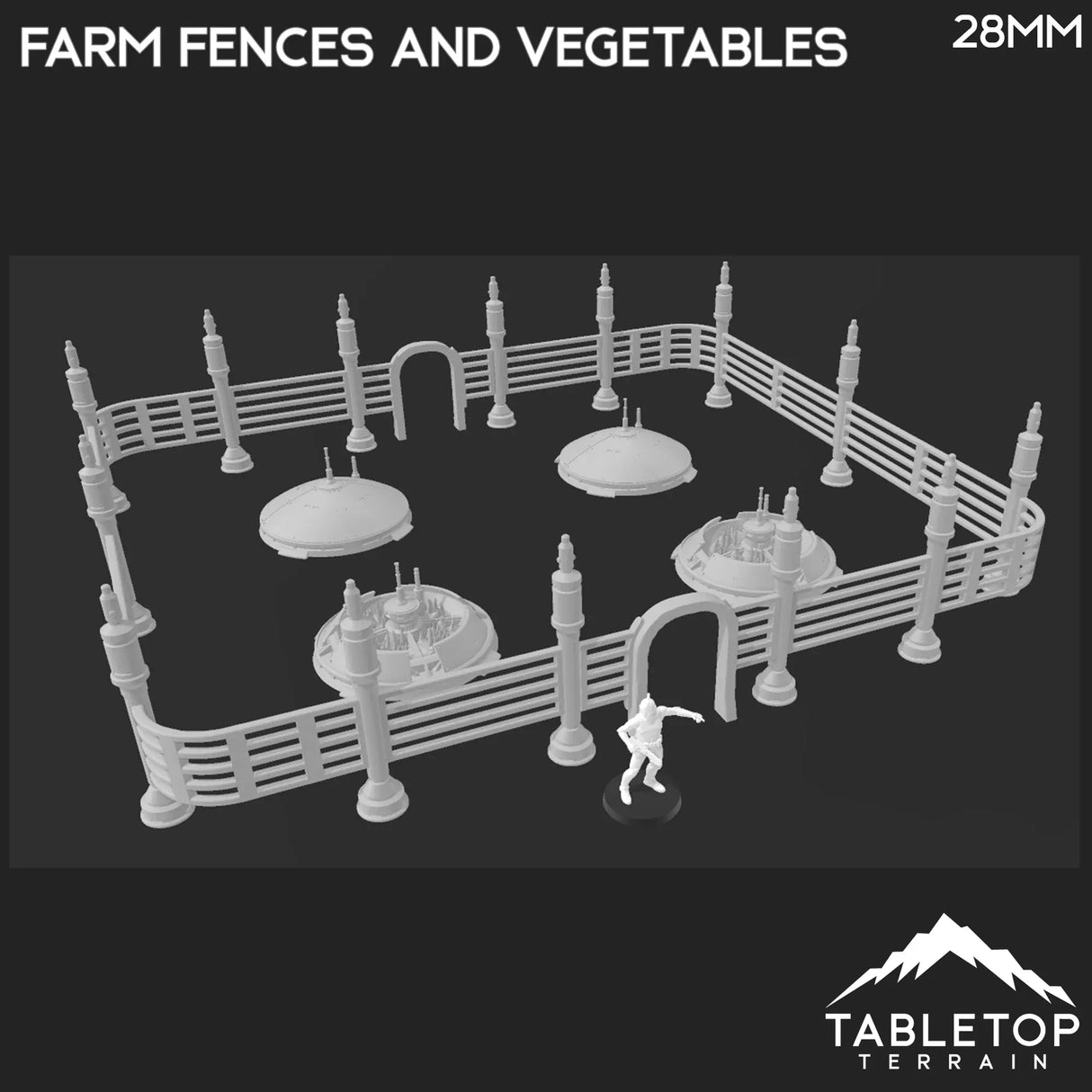 Tabletop Terrain Terrain Massa'Dun Farm Fences + Plantations