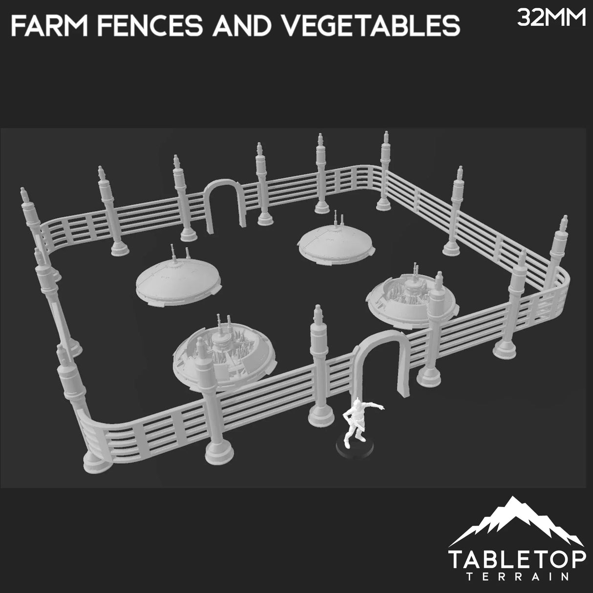 Tabletop Terrain Terrain Massa'Dun Farm Fences + Plantations