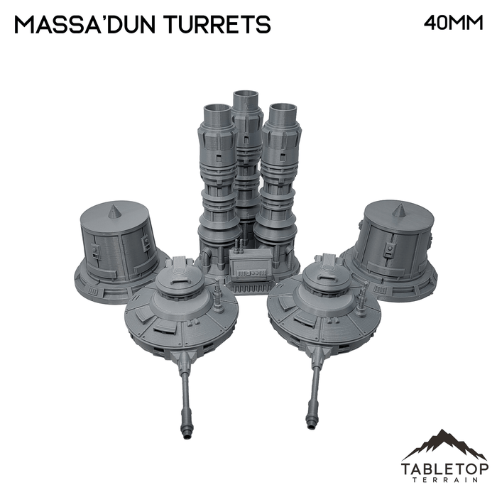 Tabletop Terrain Terrain Massa'Dun Turrets + Generator