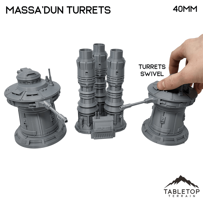 Tabletop Terrain Terrain Massa'Dun Turrets + Generator