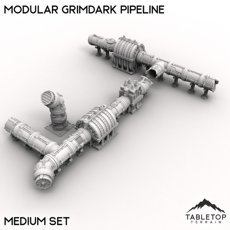 Tabletop Terrain Terrain Medium / 32mm Modular Grimdark Pipeline