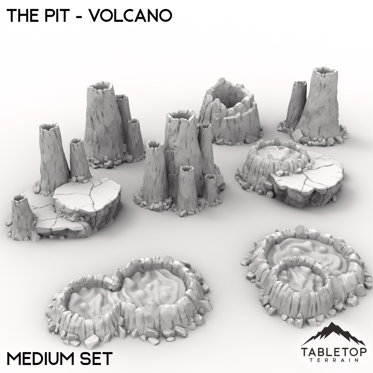 Tabletop Terrain Terrain Medium / 32mm The Pit - Volcano