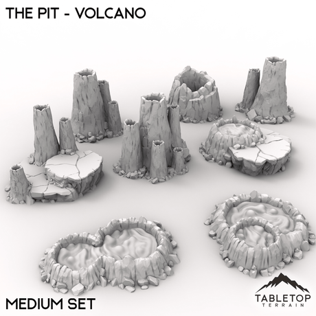 Tabletop Terrain Terrain Medium / 32mm The Pit - Volcano