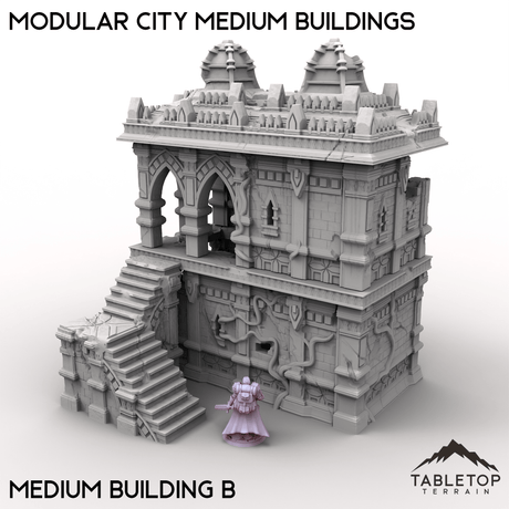 Tabletop Terrain Terrain Medium Building B / 32mm Modular City Medium Buildings
