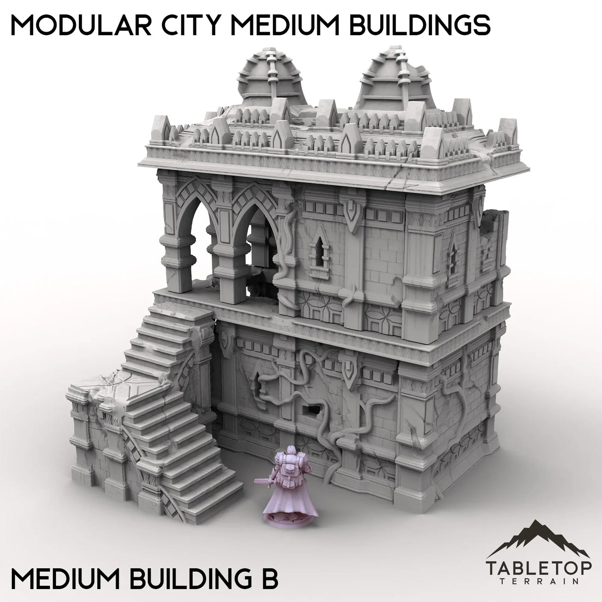 Tabletop Terrain Terrain Medium Building B / 32mm Modular City Medium Buildings