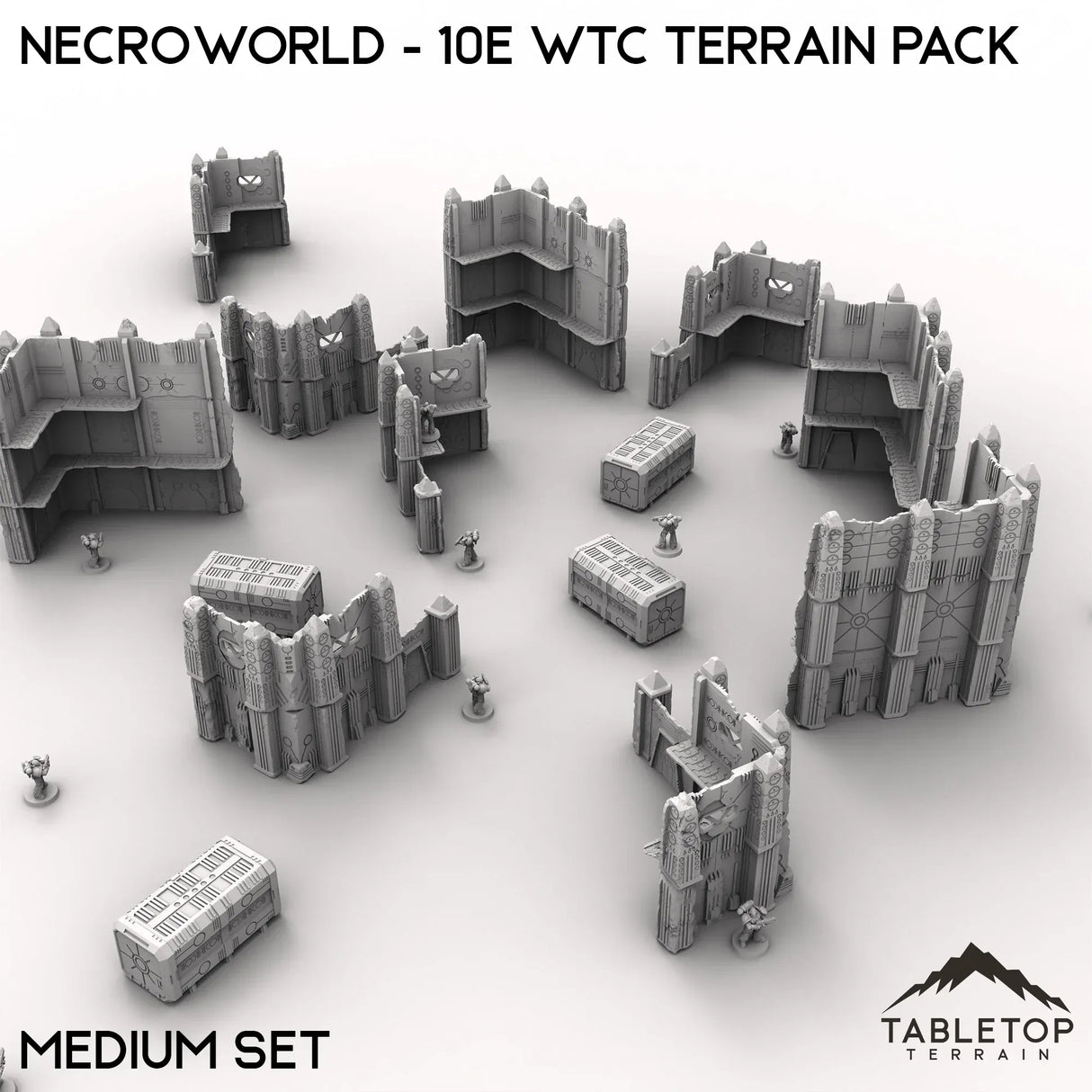 Tabletop Terrain Terrain Medium NecroWorld - WTC compatible Terrain Pack