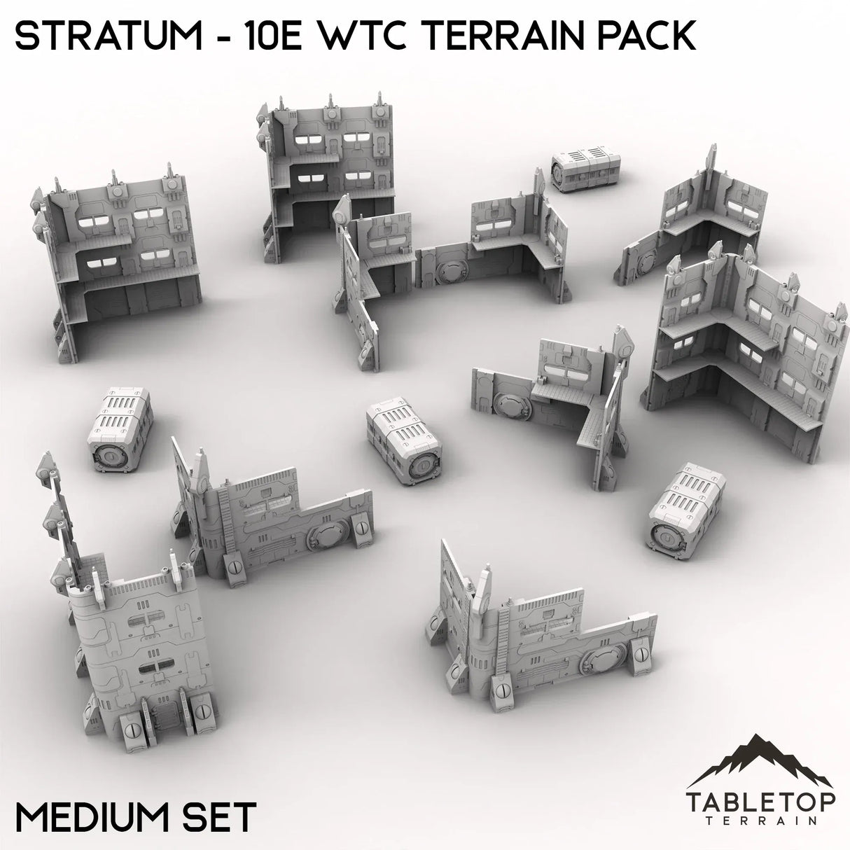 Tabletop Terrain Terrain Medium Stratum - WTC compatible Terrain Pack