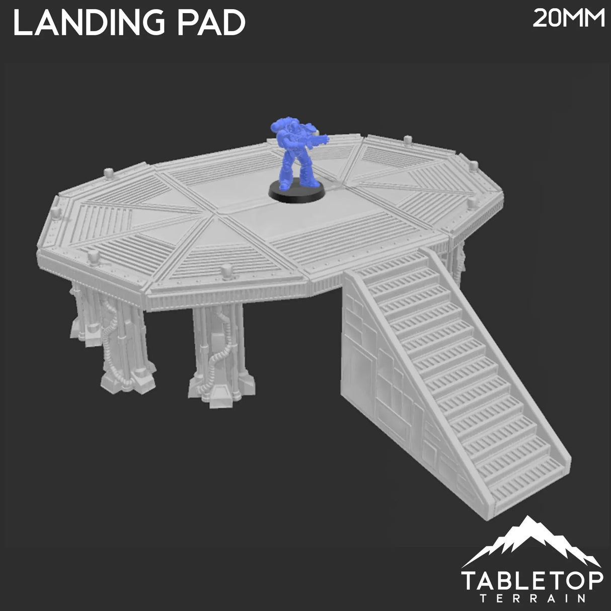 Tabletop Terrain Terrain Midrim City Landing Pad - Star Wars Legion Terrain