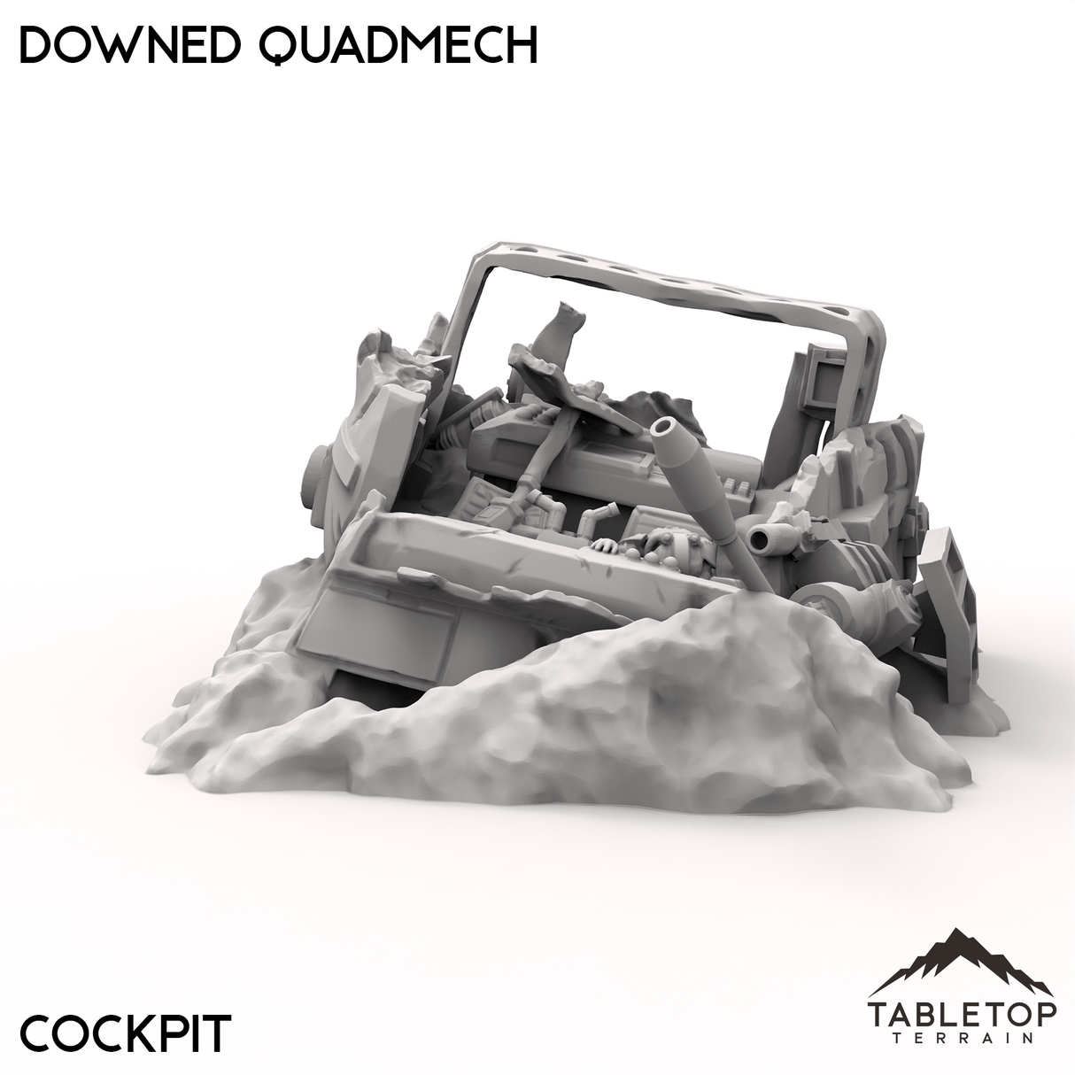 Tabletop Terrain Terrain *Missing Item* - Downed Quadmech