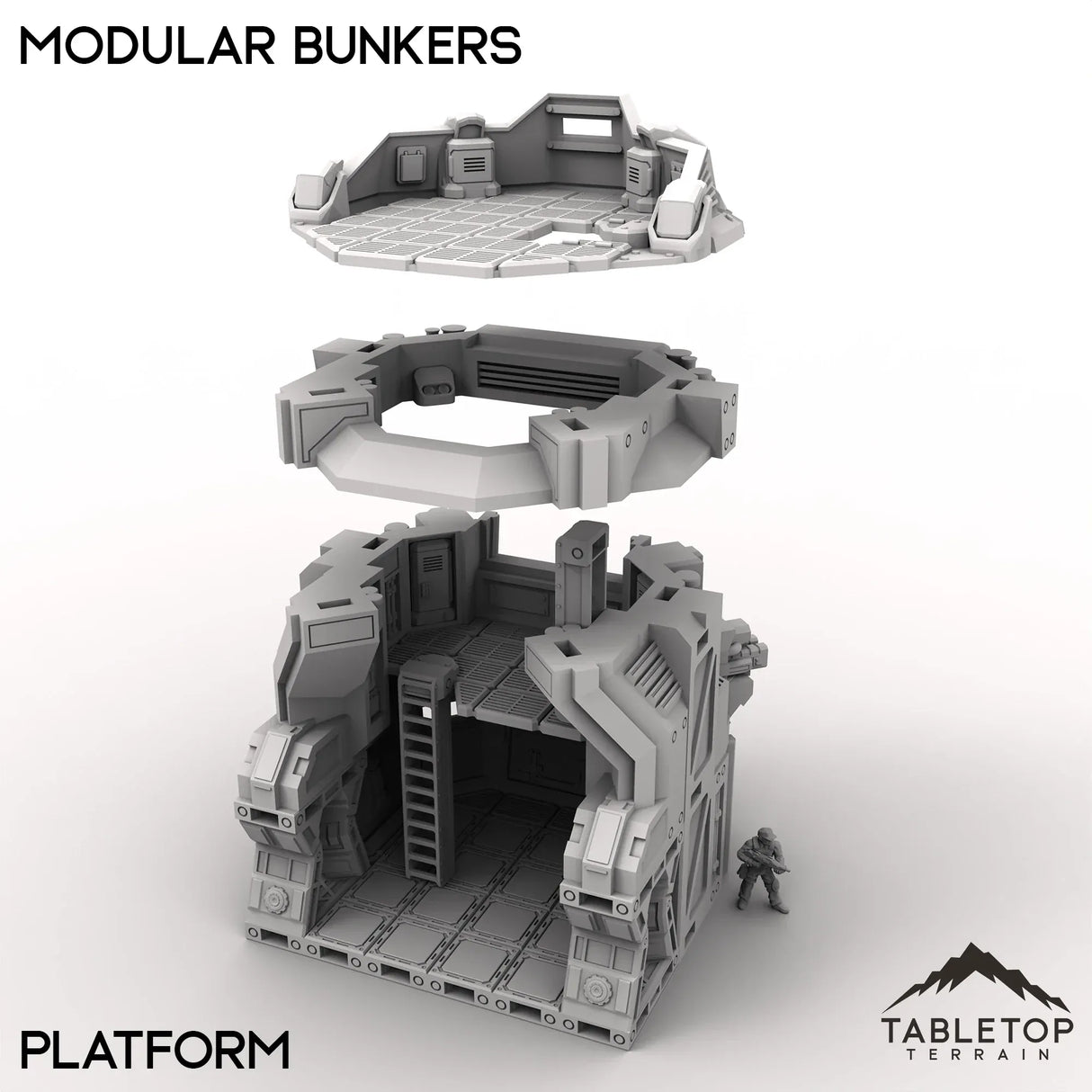 Tabletop Terrain Terrain Modular Bunkers