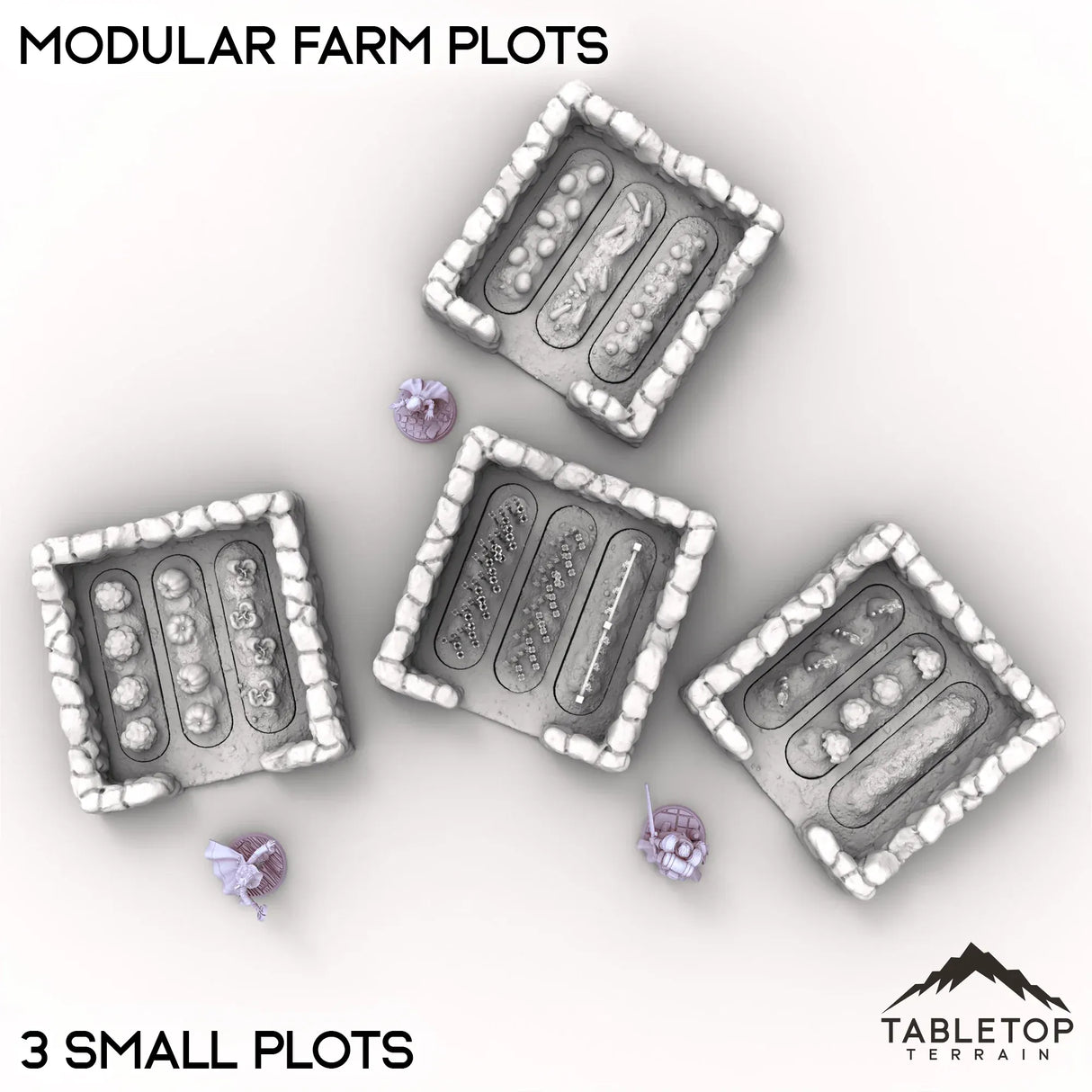 Tabletop Terrain Terrain Modular Farm Plots