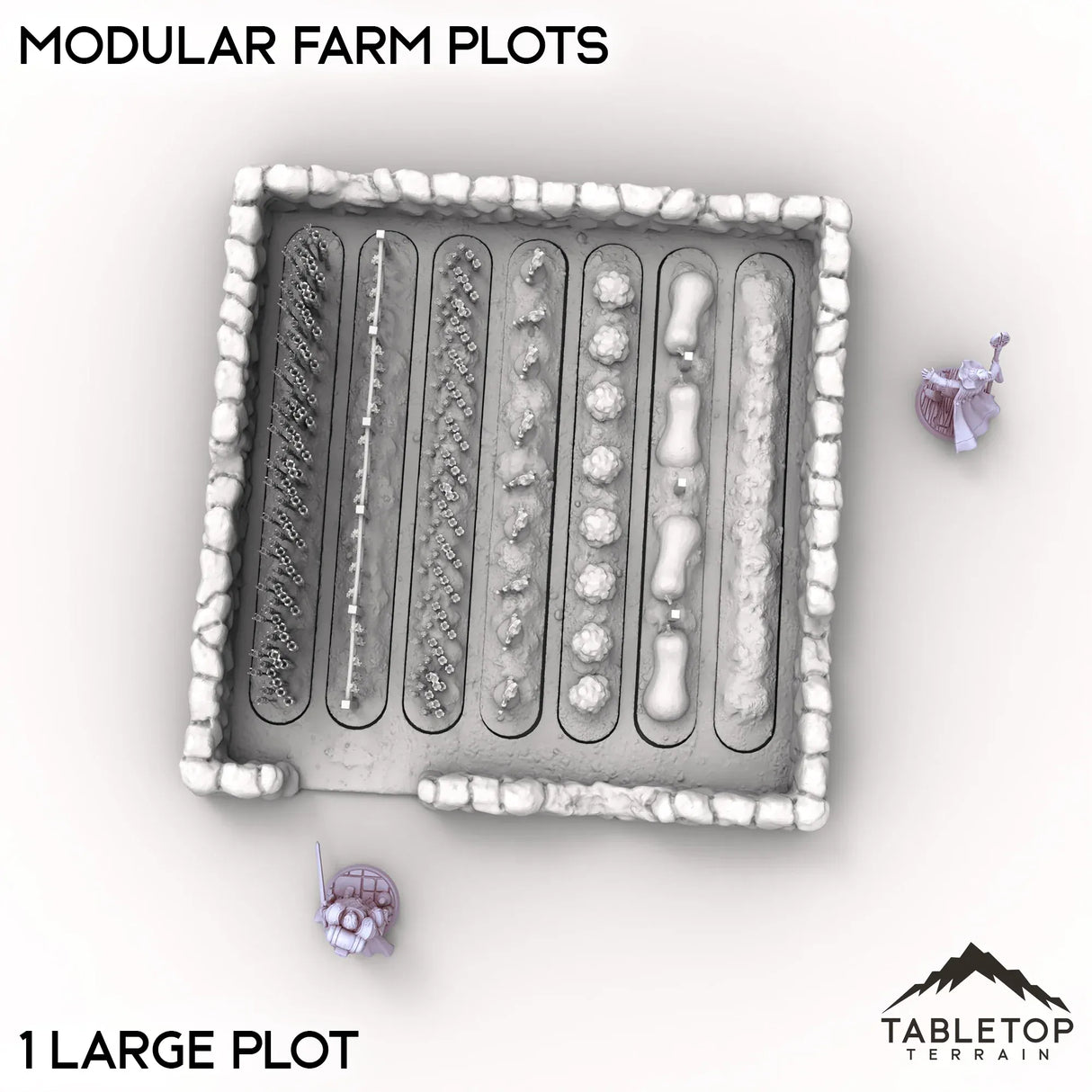 Tabletop Terrain Terrain Modular Farm Plots