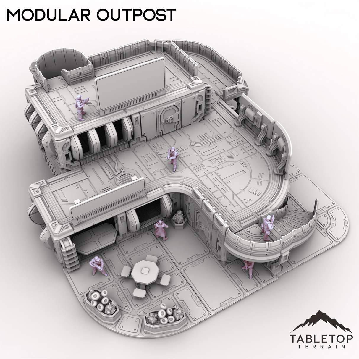 Tabletop Terrain Terrain Modular Outpost