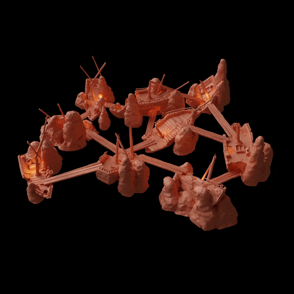 Tabletop Terrain Terrain Modular Ship Graveyard