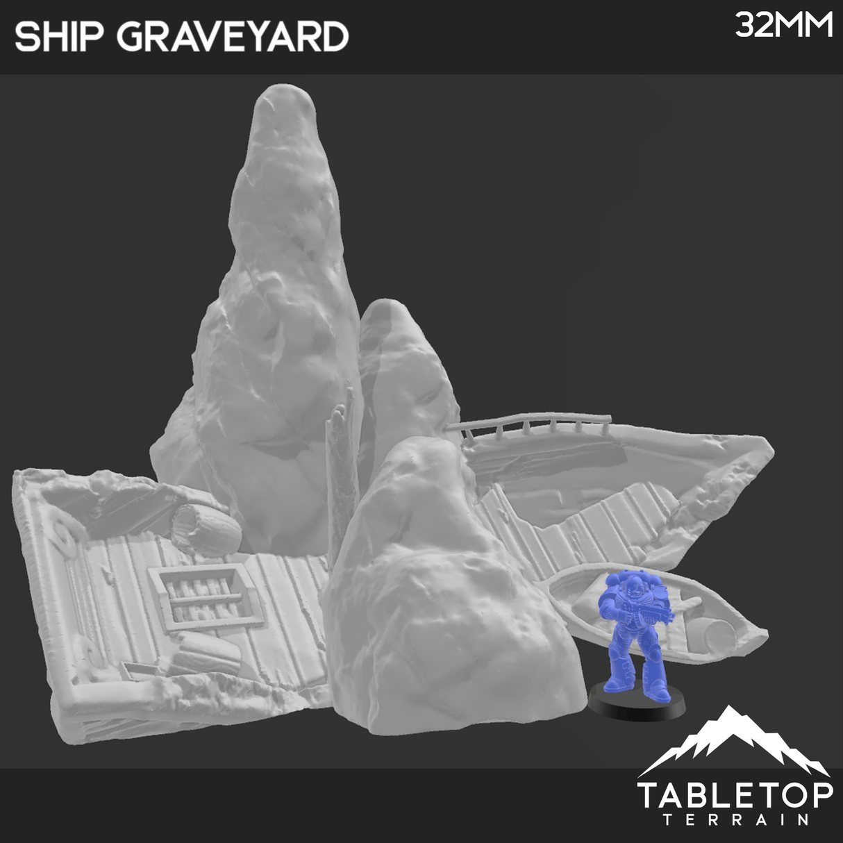 Tabletop Terrain Terrain Modular Ship Graveyard
