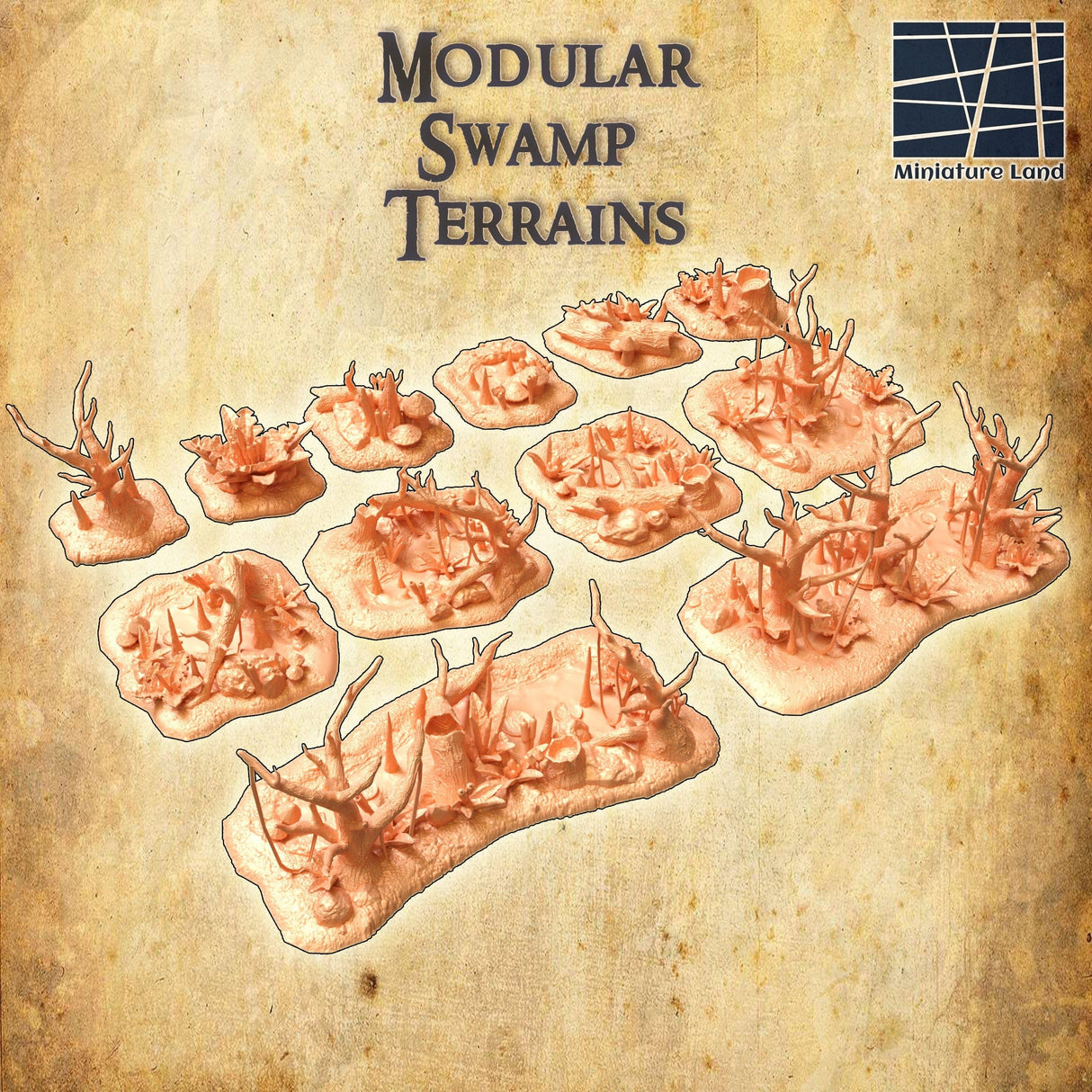 Tabletop Terrain Terrain Modular Swamp Terrain