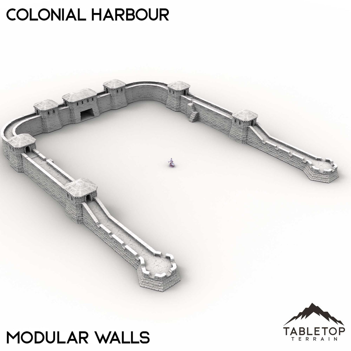 Tabletop Terrain Terrain Modular Walls / 32mm Colonial Harbour