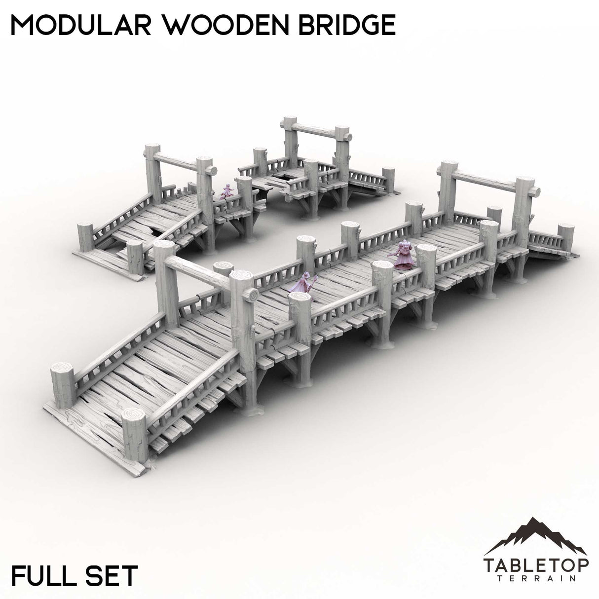 Tabletop Terrain Terrain Modular Wooden Bridge