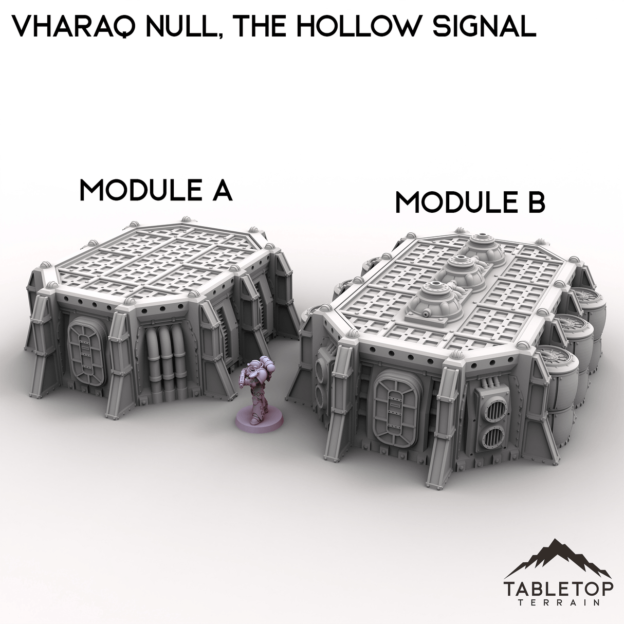 Tabletop Terrain Terrain Module A / 28/32mm Vharaq Null, The Hollow Signal