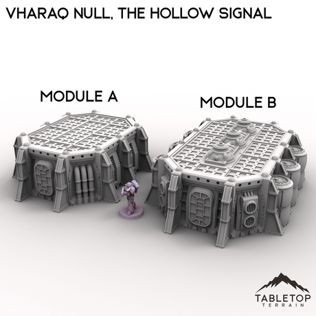 Tabletop Terrain Terrain Module A / 28/32mm Vharaq Null, The Hollow Signal