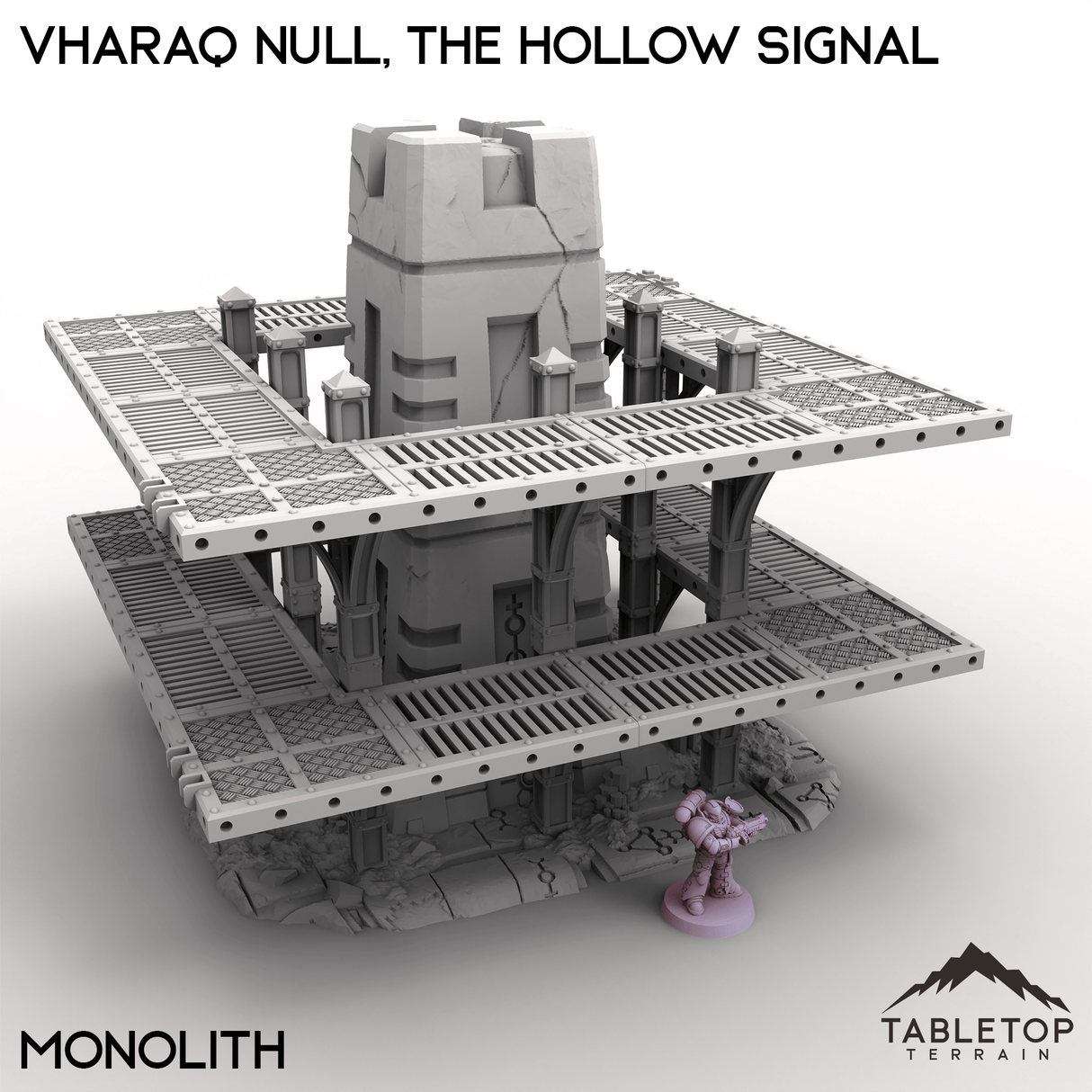 Tabletop Terrain Terrain Monolith / 28/32mm Vharaq Null, The Hollow Signal