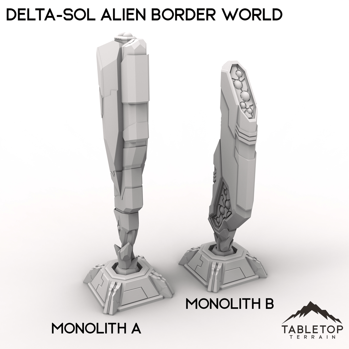 Tabletop Terrain Terrain Monolith A / 28/32mm Delta-sol Alien Border World