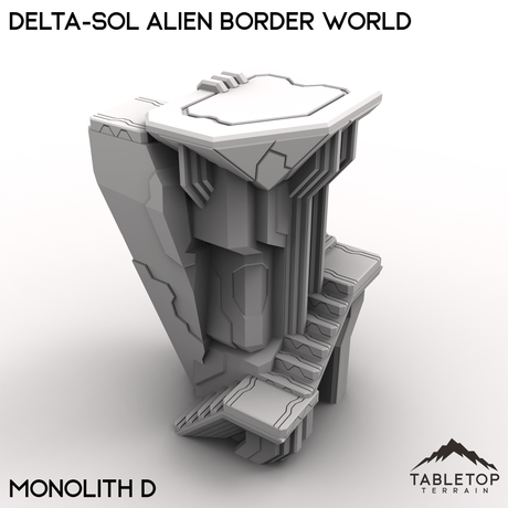 Tabletop Terrain Terrain Monolith D / 28/32mm Delta-sol Alien Border World