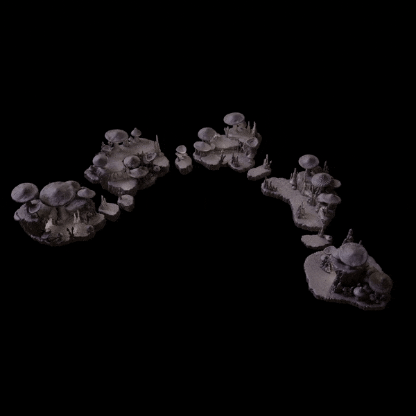 Tabletop Terrain Terrain Mushroom Cavern Passage