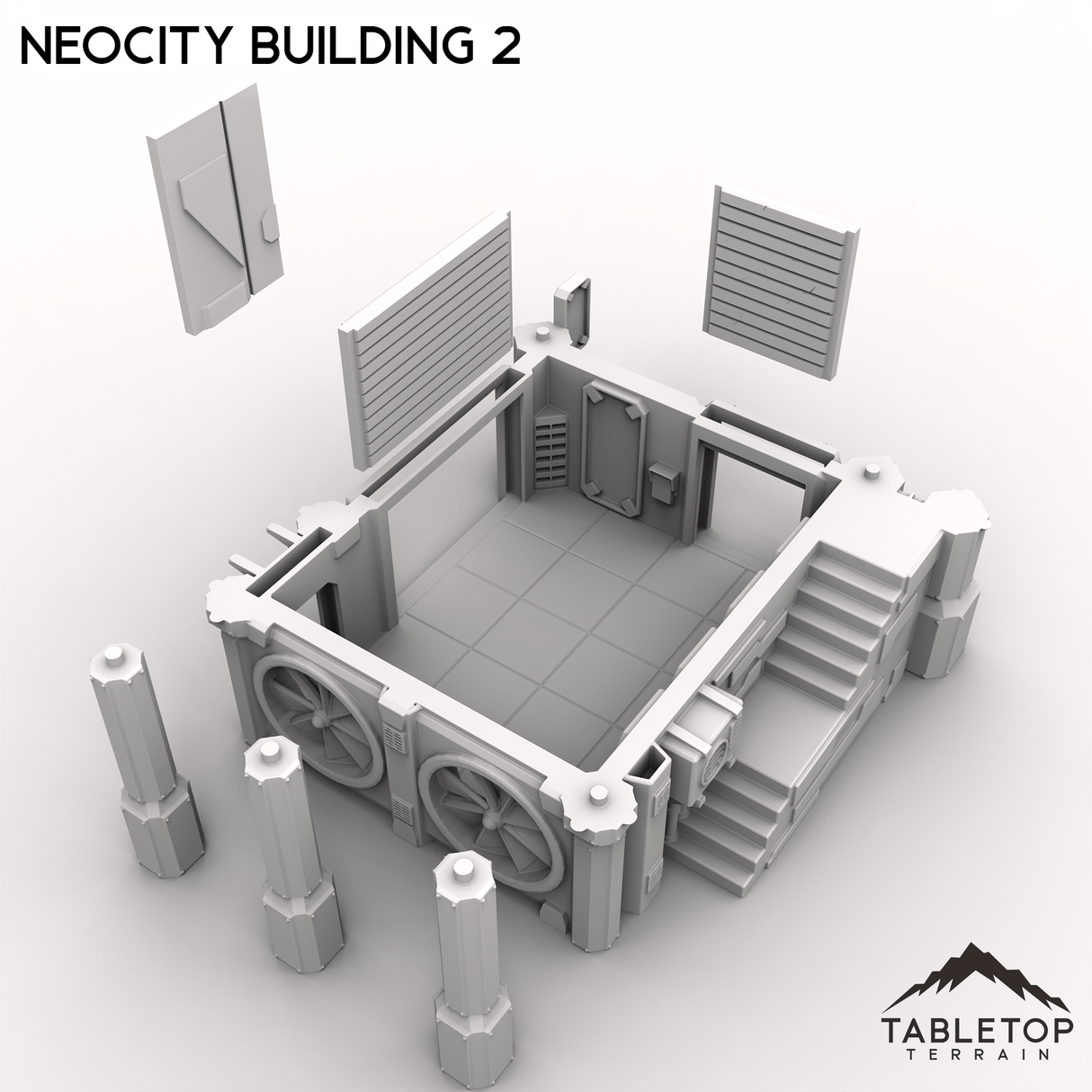 Tabletop Terrain Terrain NeoCity Building 2