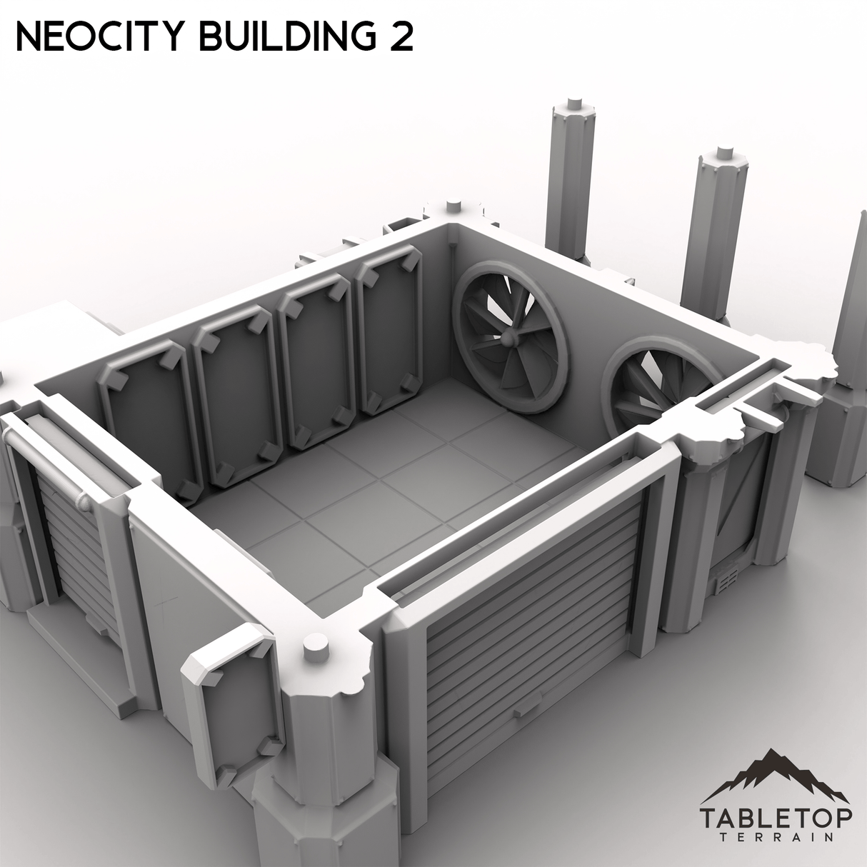 Tabletop Terrain Terrain NeoCity Building 2