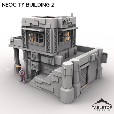 Tabletop Terrain Terrain NeoCity Building 2