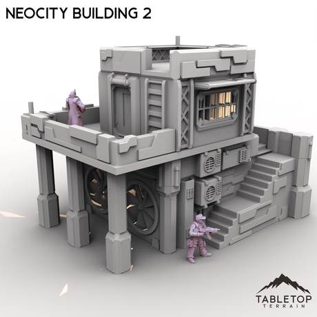 Tabletop Terrain Terrain NeoCity Building 2