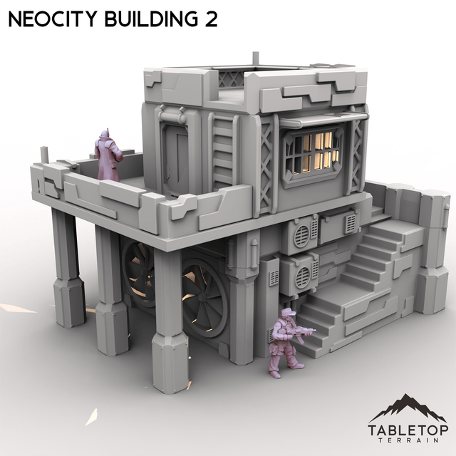 Tabletop Terrain Terrain NeoCity Building 2