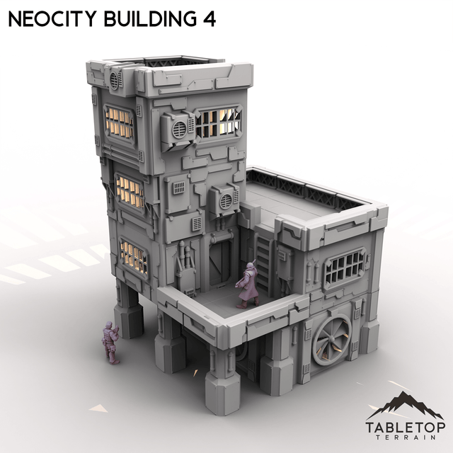 Tabletop Terrain Terrain NeoCity Building 4