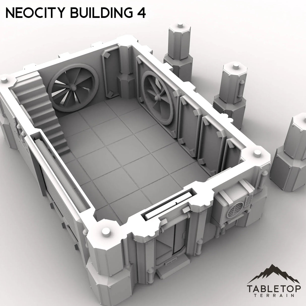 Tabletop Terrain Terrain NeoCity Building 4